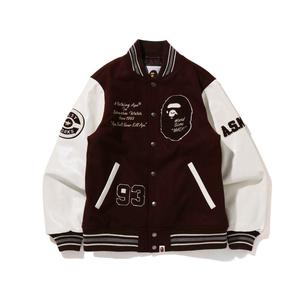 Bape Varsity Leather Jacket
