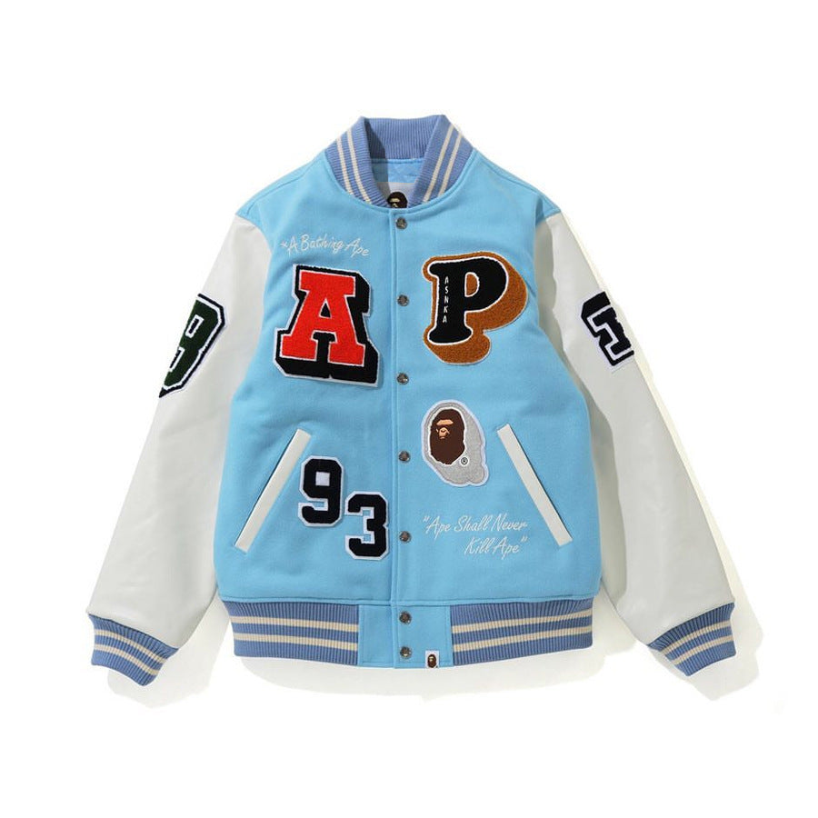 Bape Varsity Leather Jacket