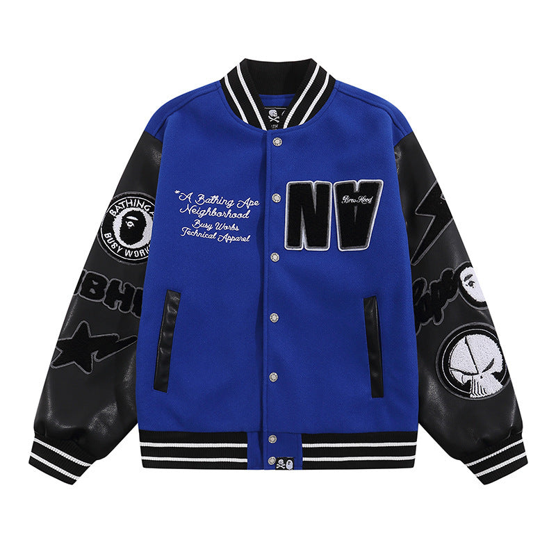 Bape Varsity Leather Jacket