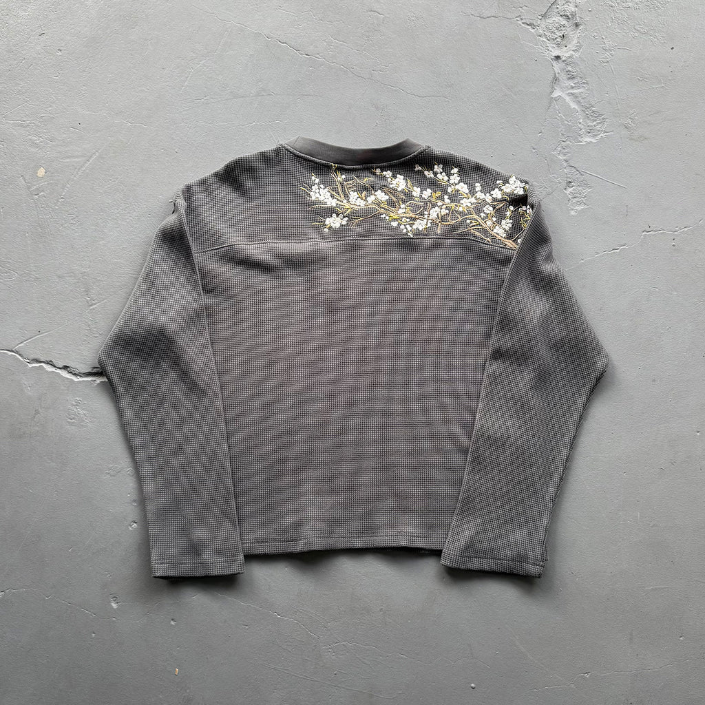 Derschutze "Blossom" Waffle Longsleeve Anthracite