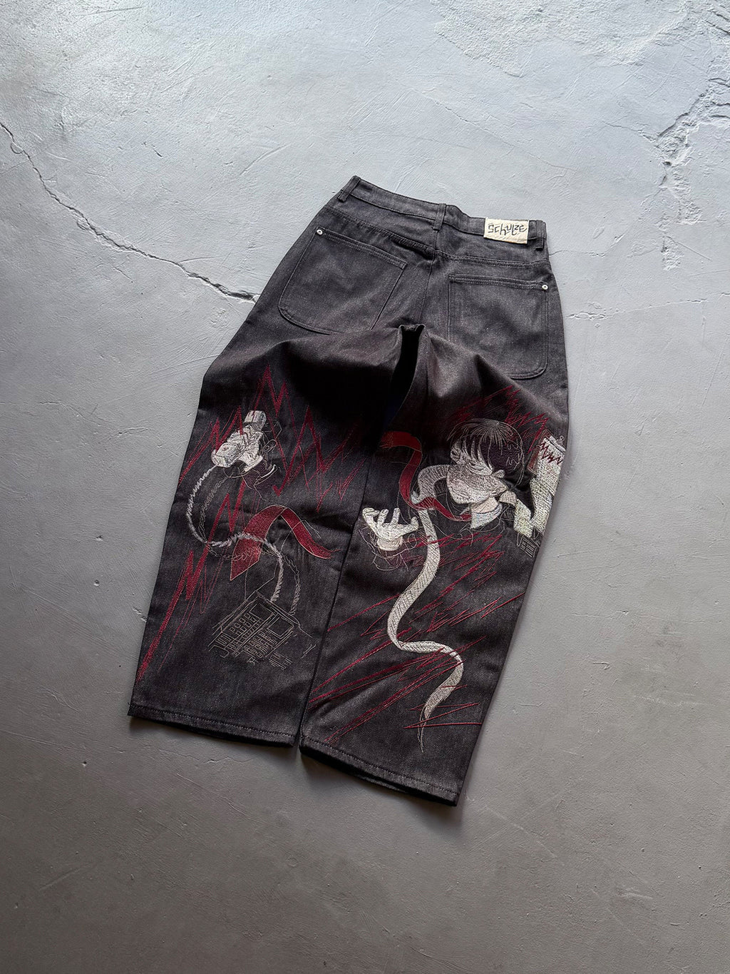 Derschutze  "wall street" black raw Denim