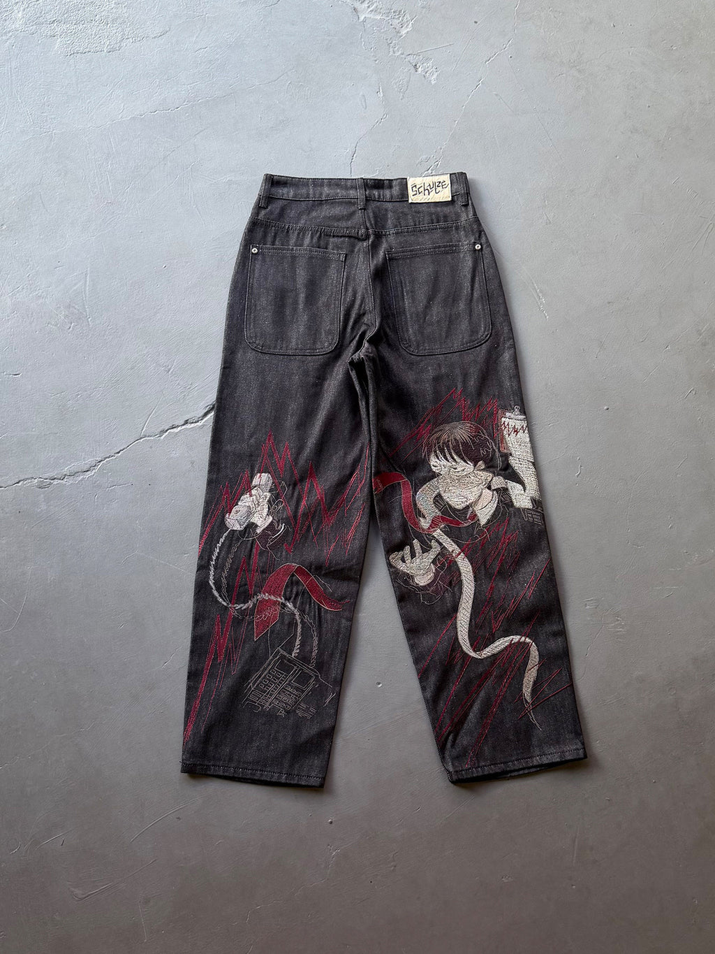 Derschutze  "wall street" black raw Denim