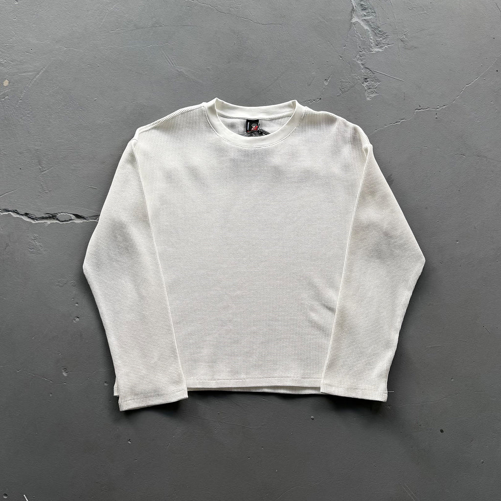 Derschutze "Blossom" Waffle Longsleeve White