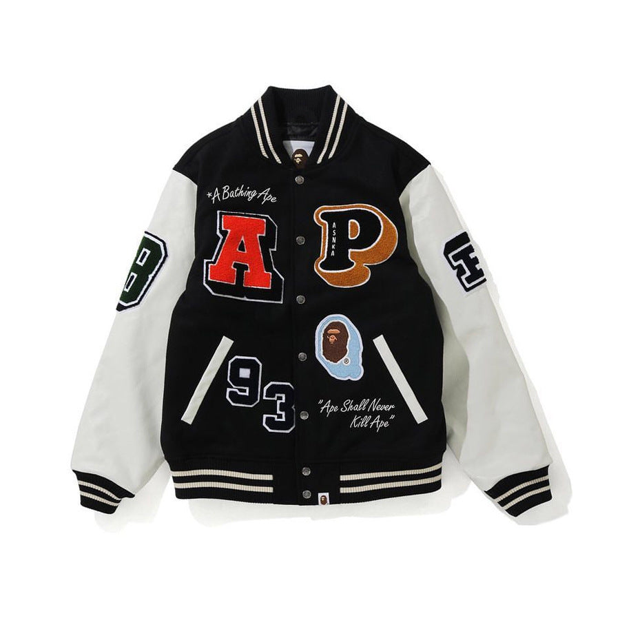 Bape Varsity Leather Jacket