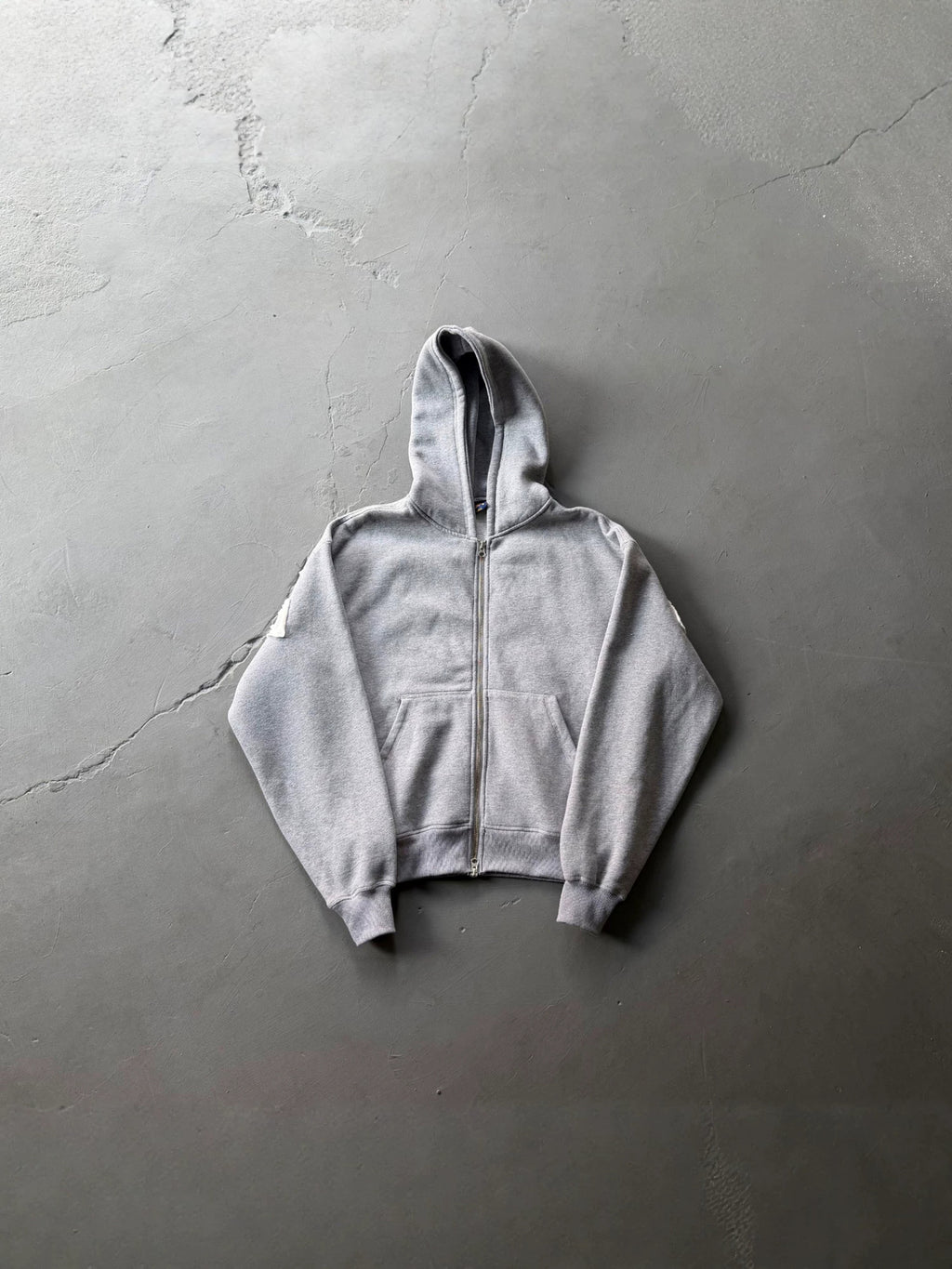 Corteiz Heather Grey  Lundun Stitch Zip Tracksuit
