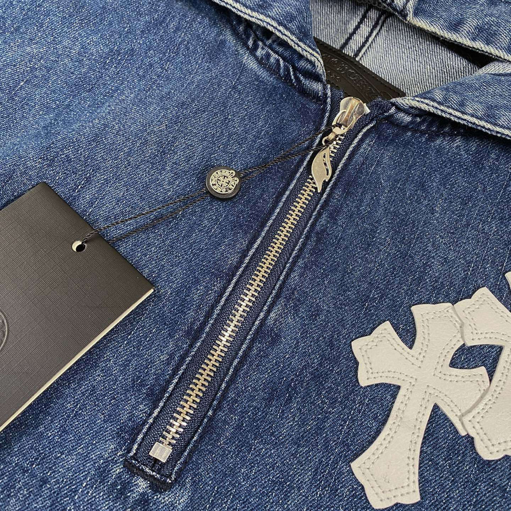 Chrome Hearts Hooded Denim Jacket