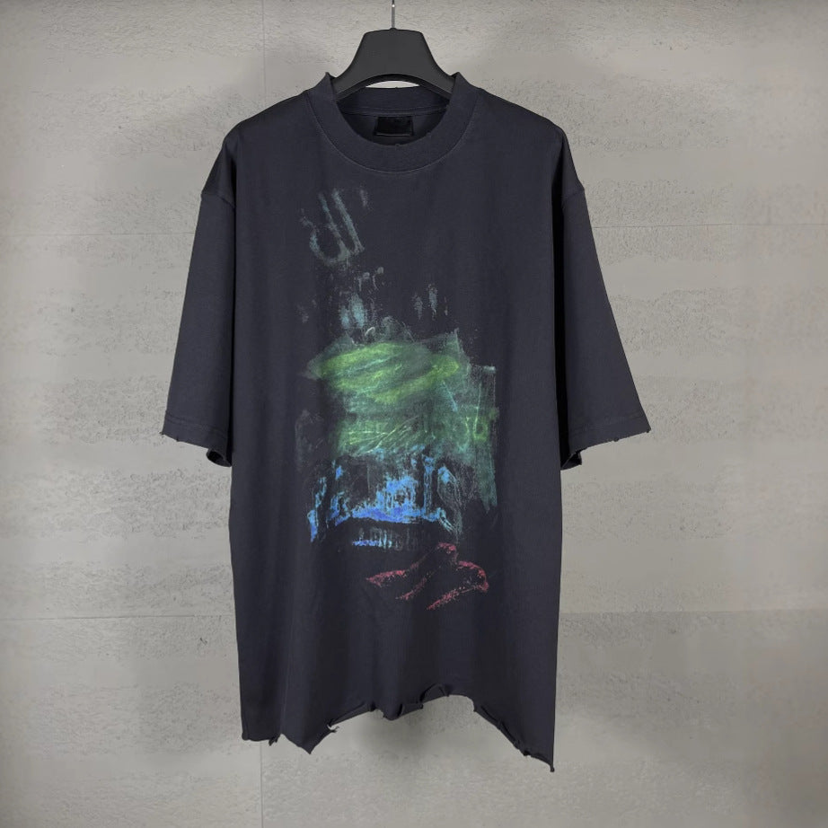 Balenciaga SS25 High Summer Collection Faded Crew Neck Prin