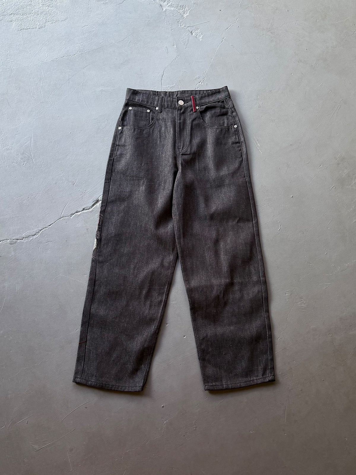 Derschutze  "wall street" black raw Denim