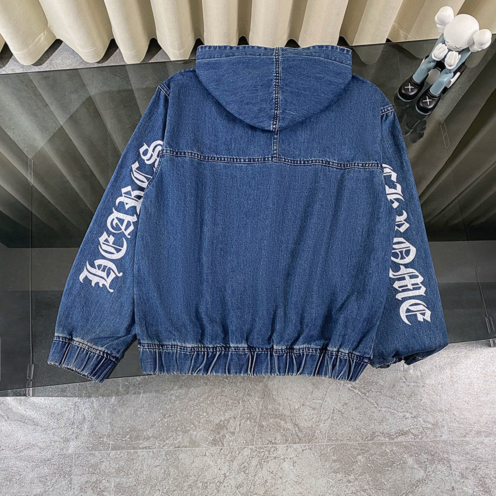 Chrome Hearts Hooded Denim Jacket