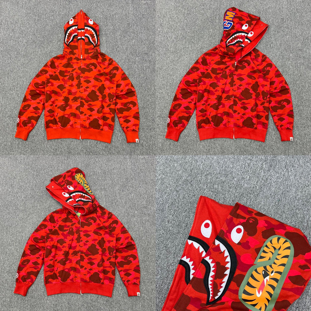 Bape Camo Double Hoodies