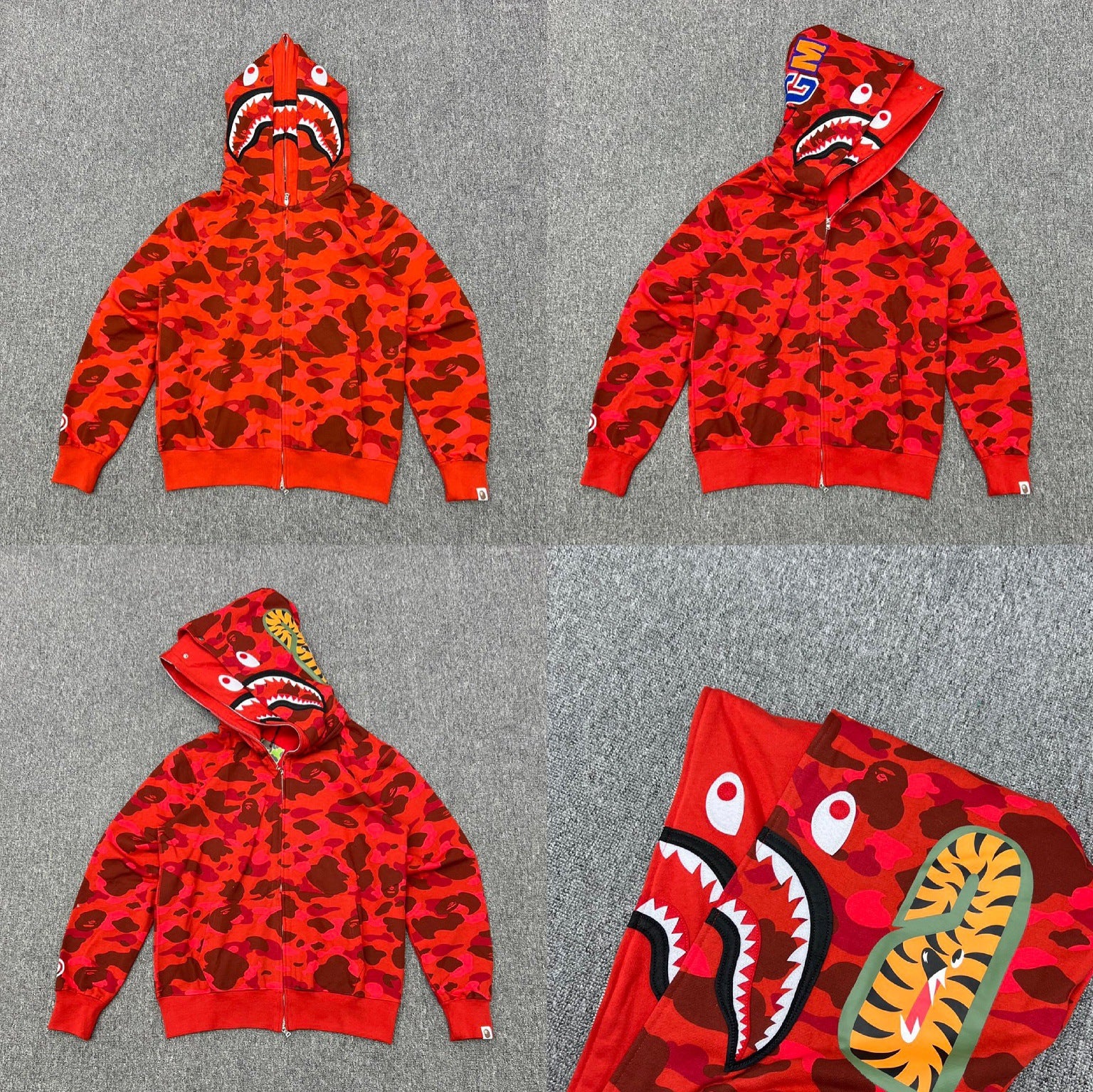Bape Camo Double Hoodies