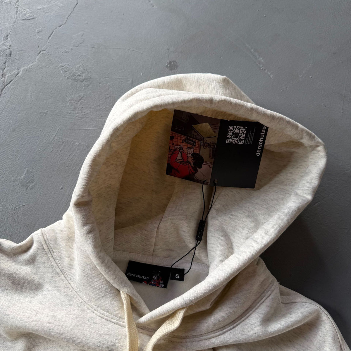Derschutze "blossom" hoodie grey melange
