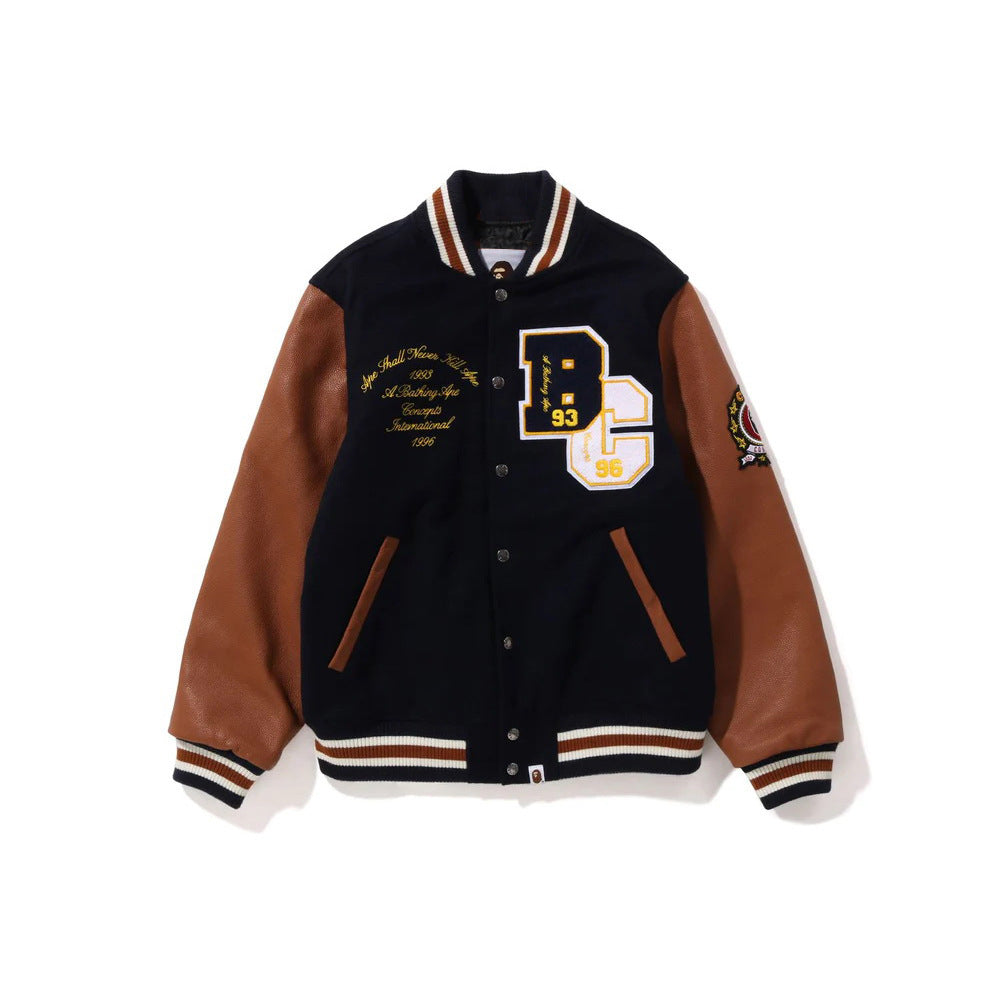 Bape Varsity Leather Jacket