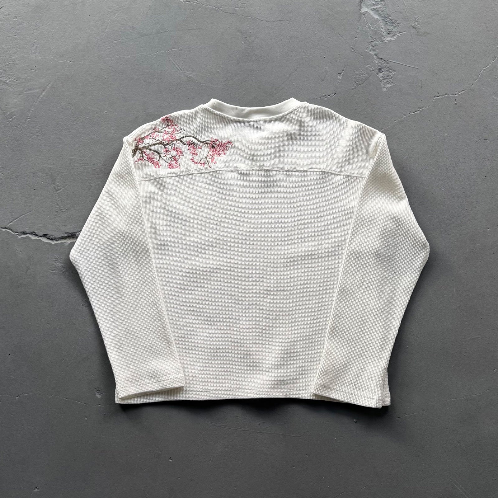 Derschutze "Blossom" Waffle Longsleeve White