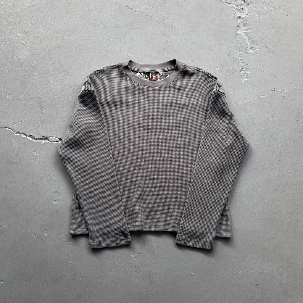 Derschutze "Blossom" Waffle Longsleeve Anthracite