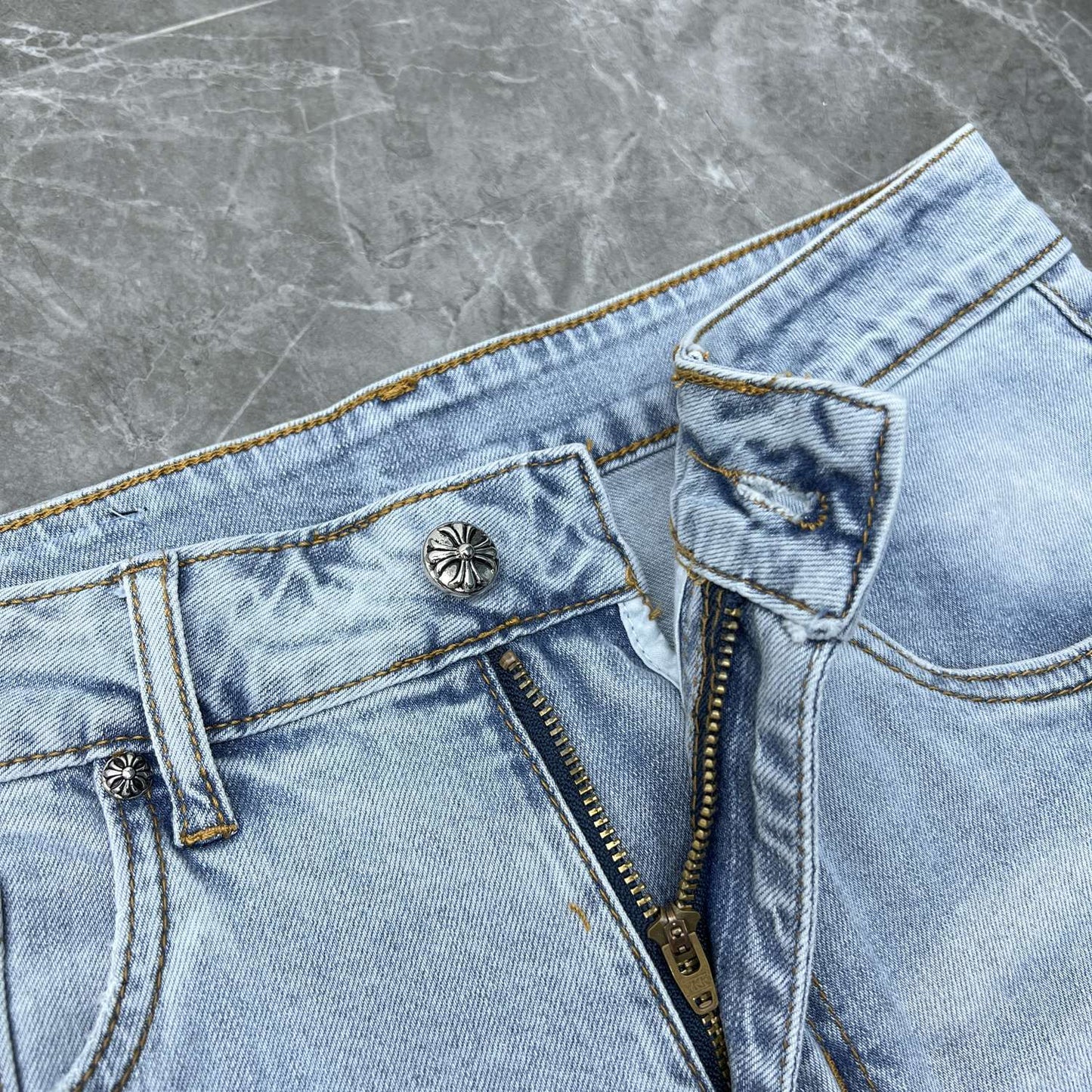 Chrome Hearts Denim Shorts
