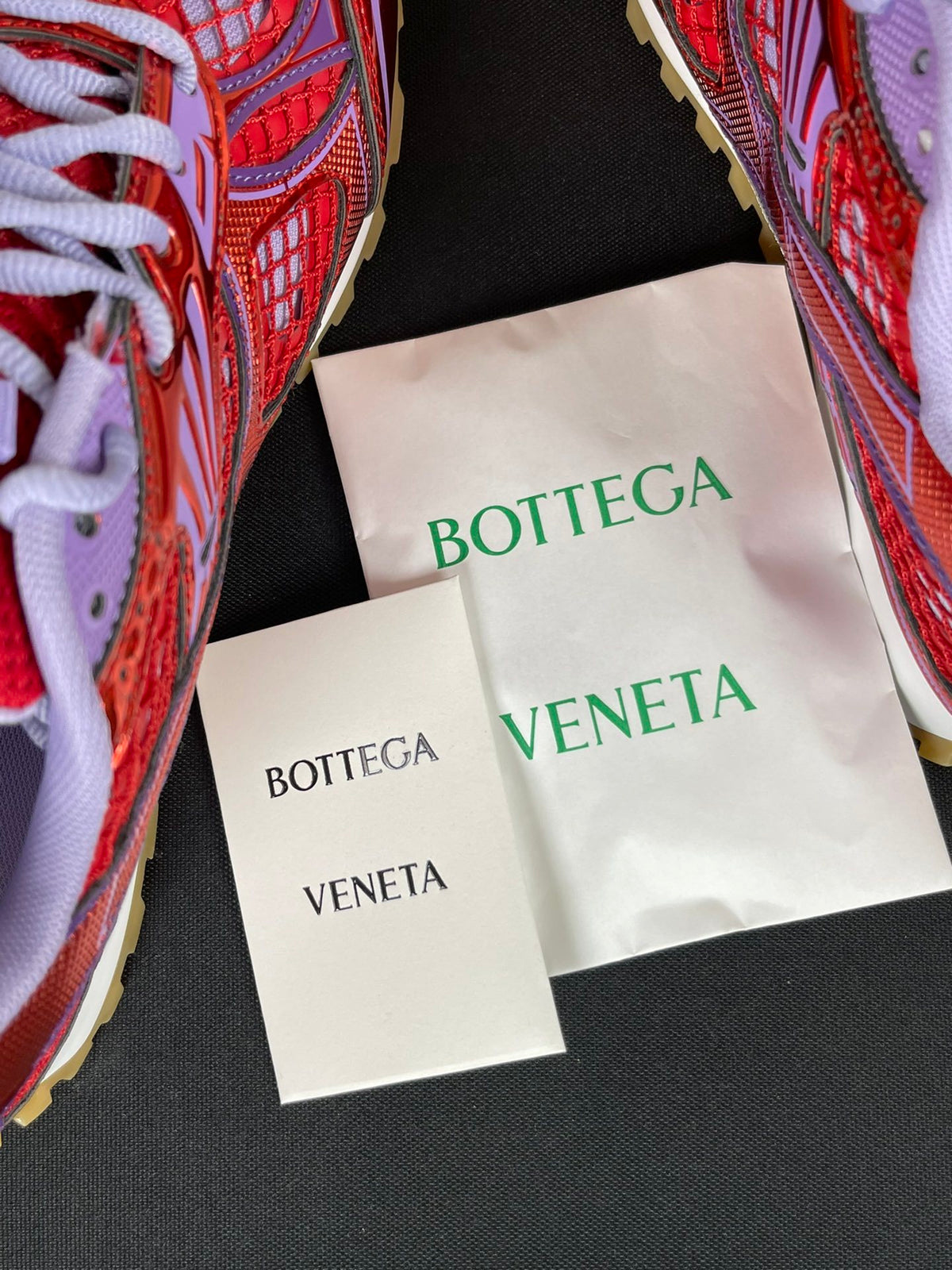 Bottega Veneta Orbit Sneakers Metallic Red / Wisteria