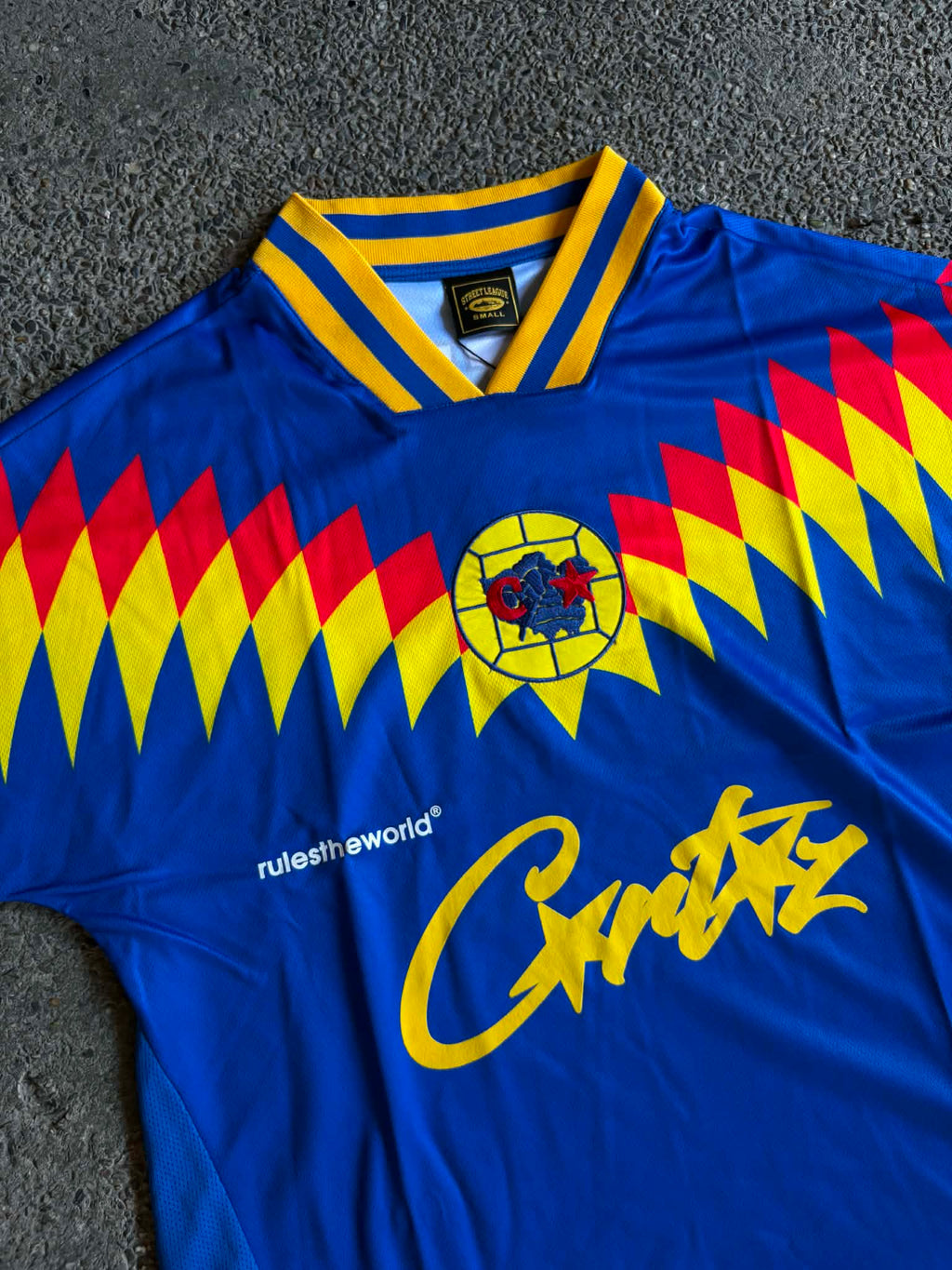 Corteiz Club RTW Blue Football Jersey (ON-HAND)
