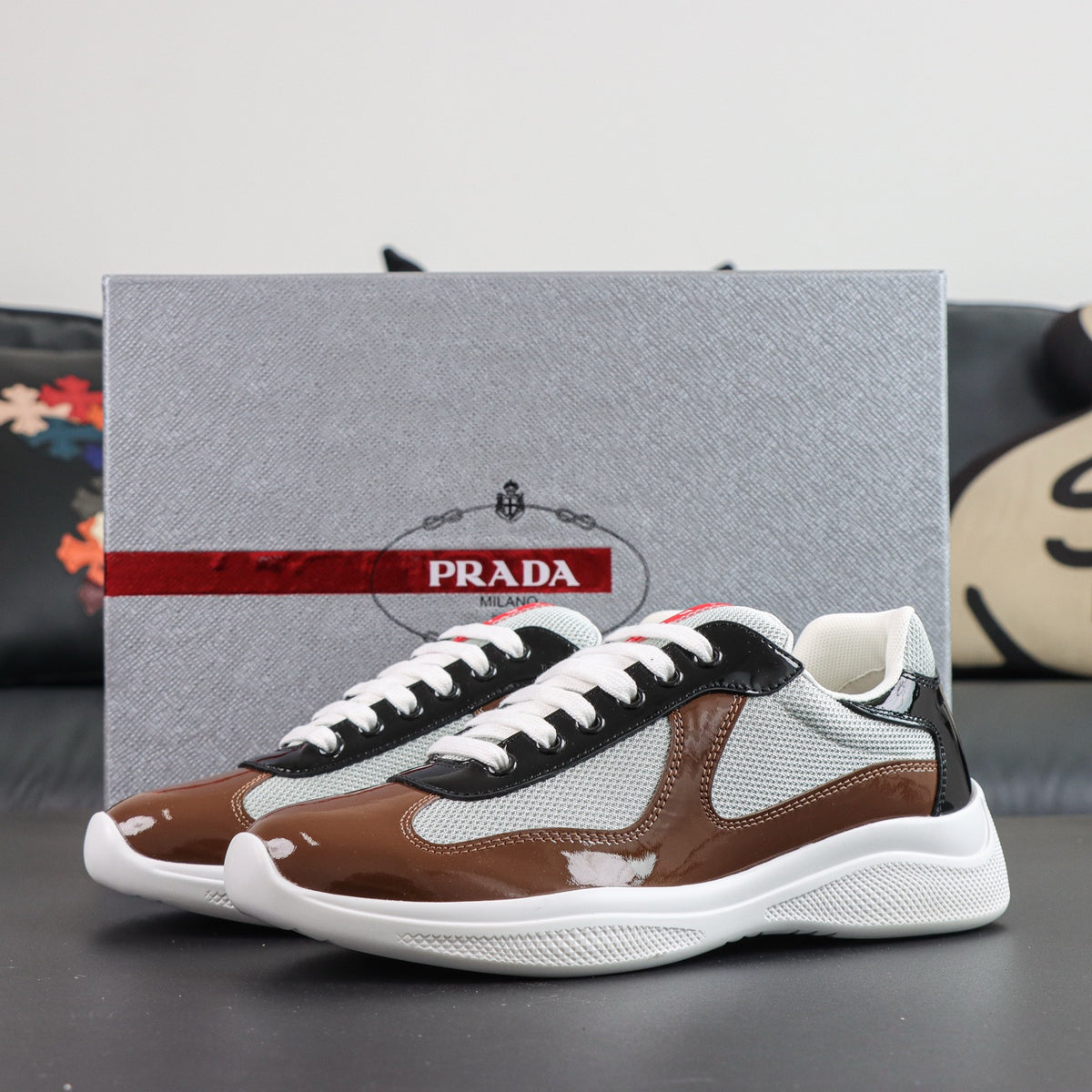 Prada America's Cup Brown/Black