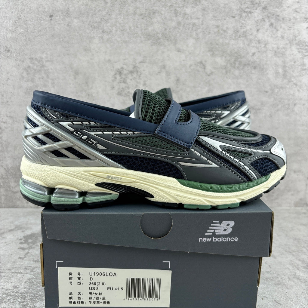 New Balance 1906L Loafer   "Silver Metallic/Navy/Dark Juniper"