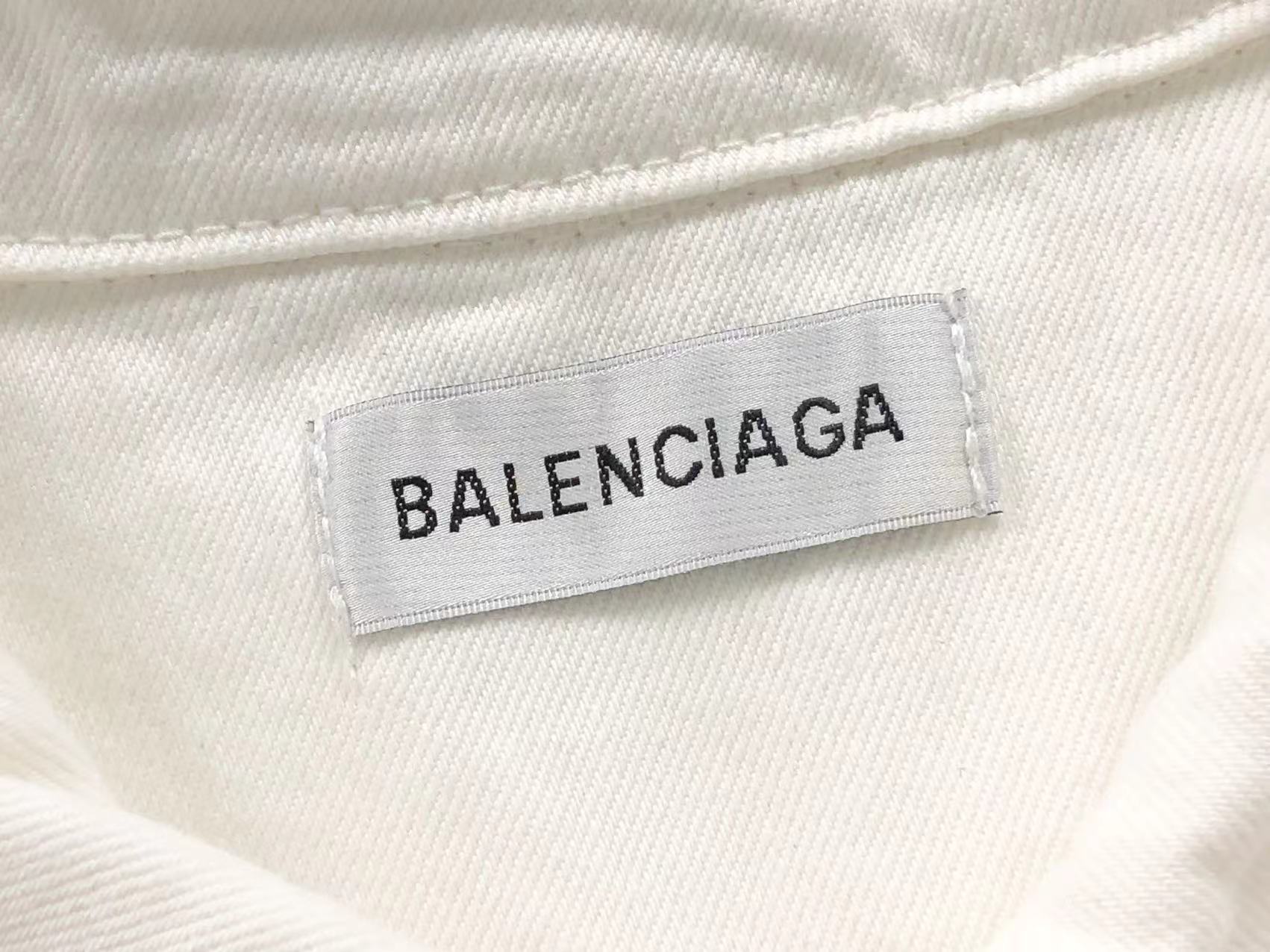 Balenciaga Backlogo Denim Jacket