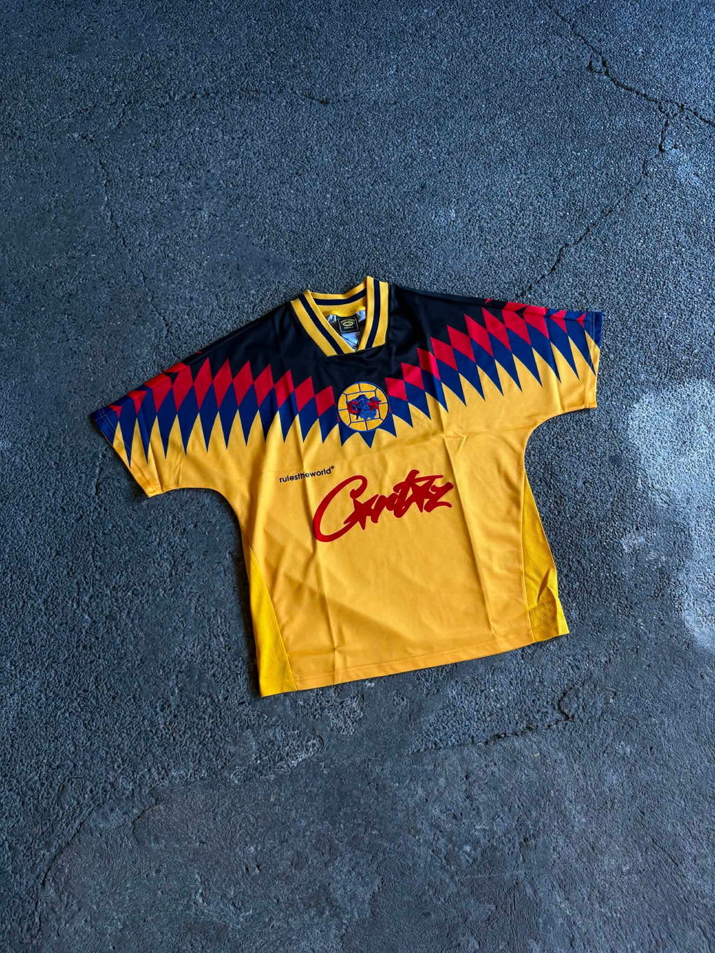 Corteiz Club RTW Yellow Football Jersey (ON-HAND)