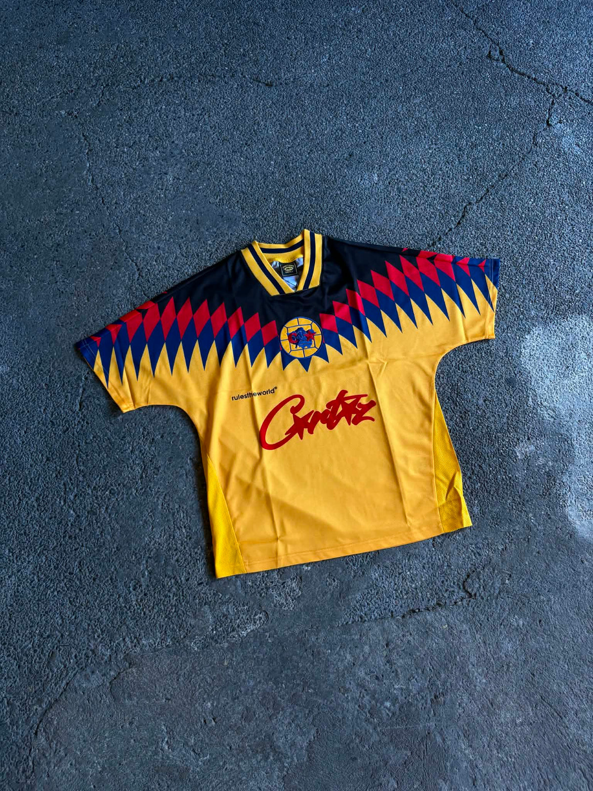 Corteiz Club RTW Yellow Football Jersey (ON-HAND)
