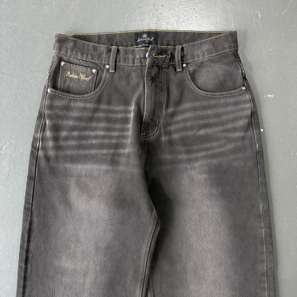 Broken Planet Washed Black Pants