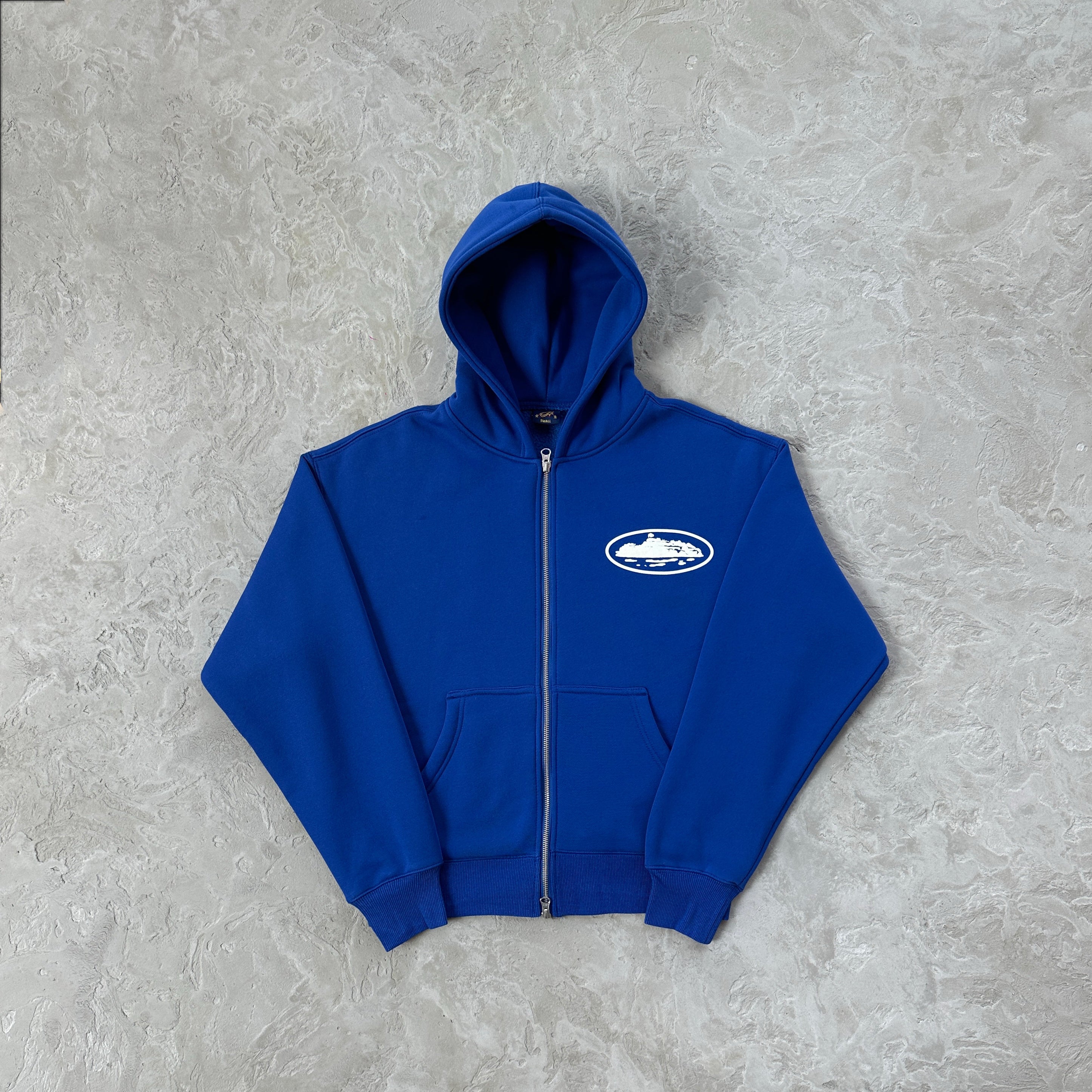 Corteiz Alcatraz Puff Print Washed Royal Sets