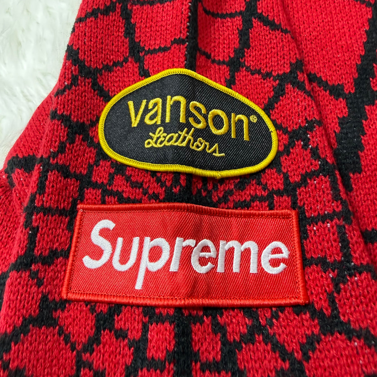 Supreme x Vanson Leathers x Marvel Spider-Man Sweater