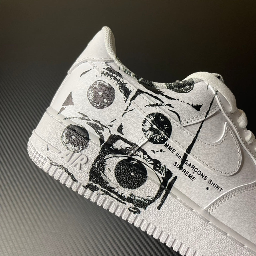 Supreme x Comme des Garçons SHIRT x Nike Air Force 1 Low "Eyes"