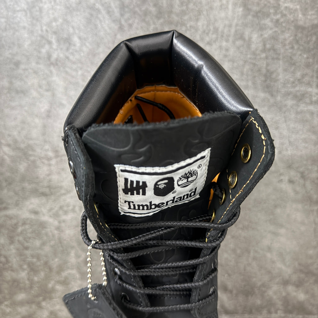 Timberland Boot x Bape x Undefeated Black – Grails in the Hood