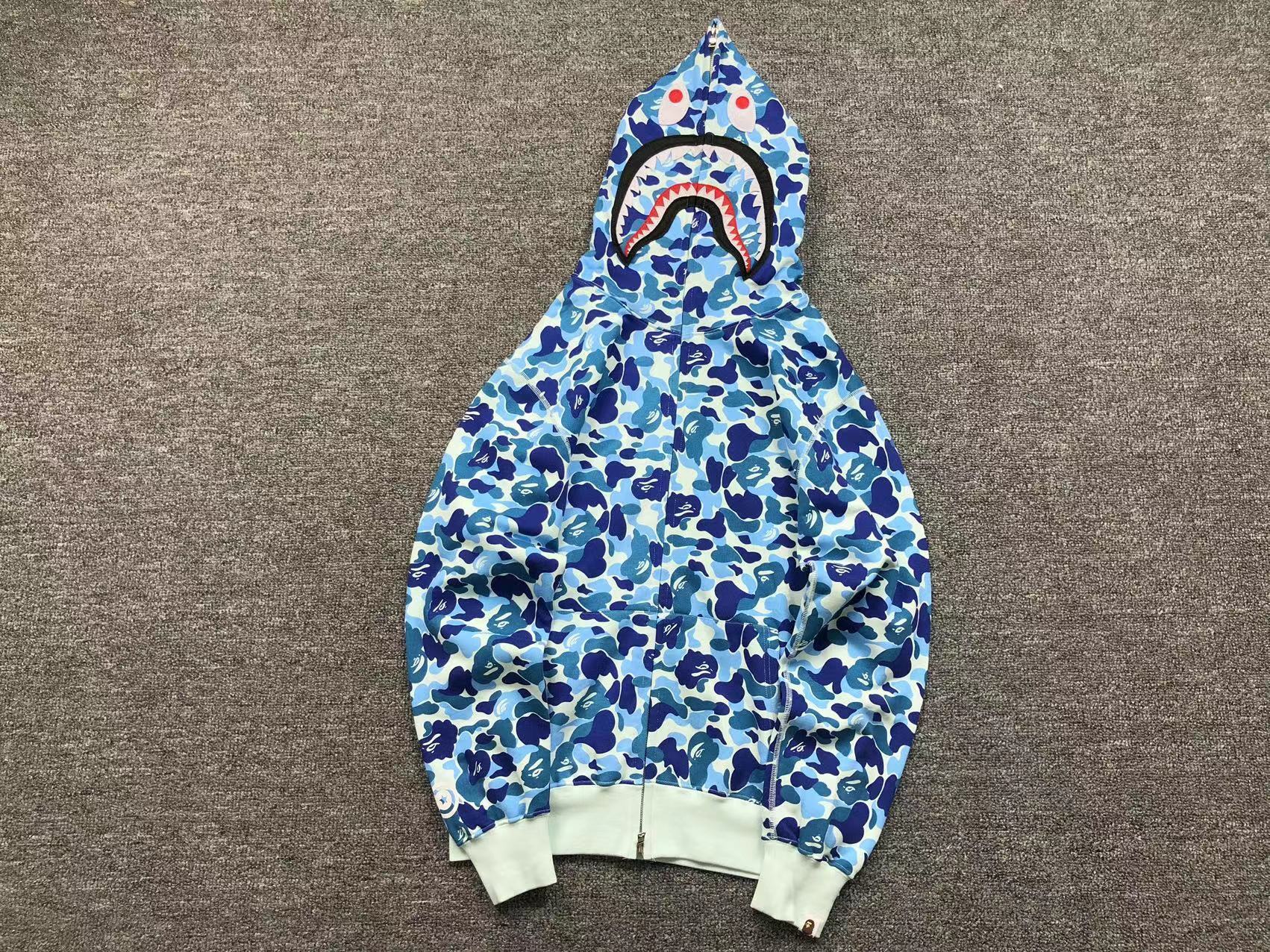 Bape Shark Camo Hoodies