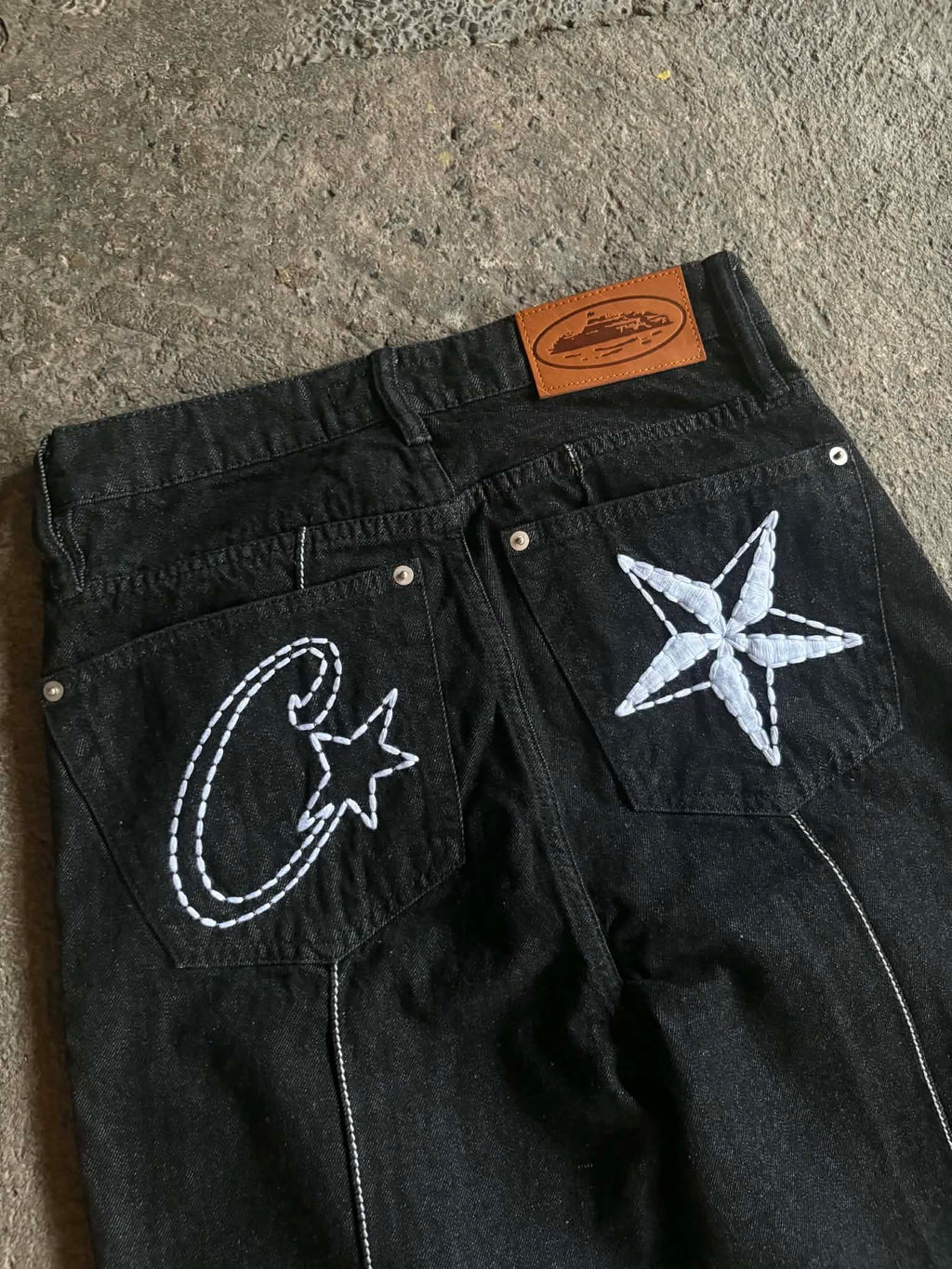 Corteiz C-Star Stitch-Down Jeans (ON-HAND)