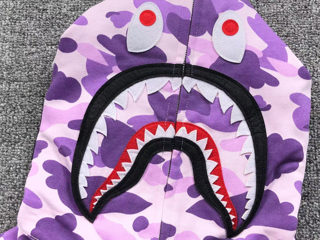 Bape Shark Camo Hoodies