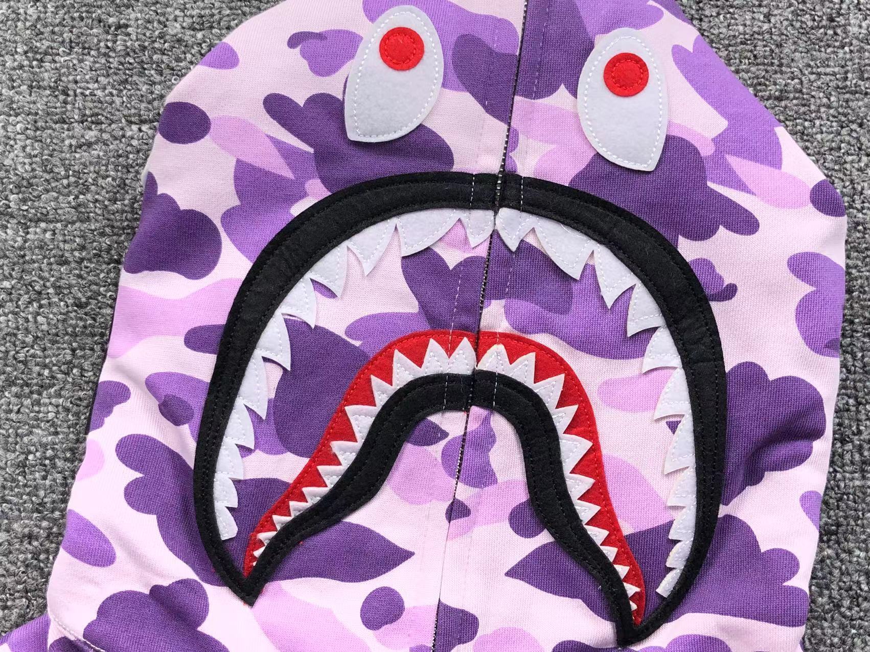 Bape Shark Camo Hoodies