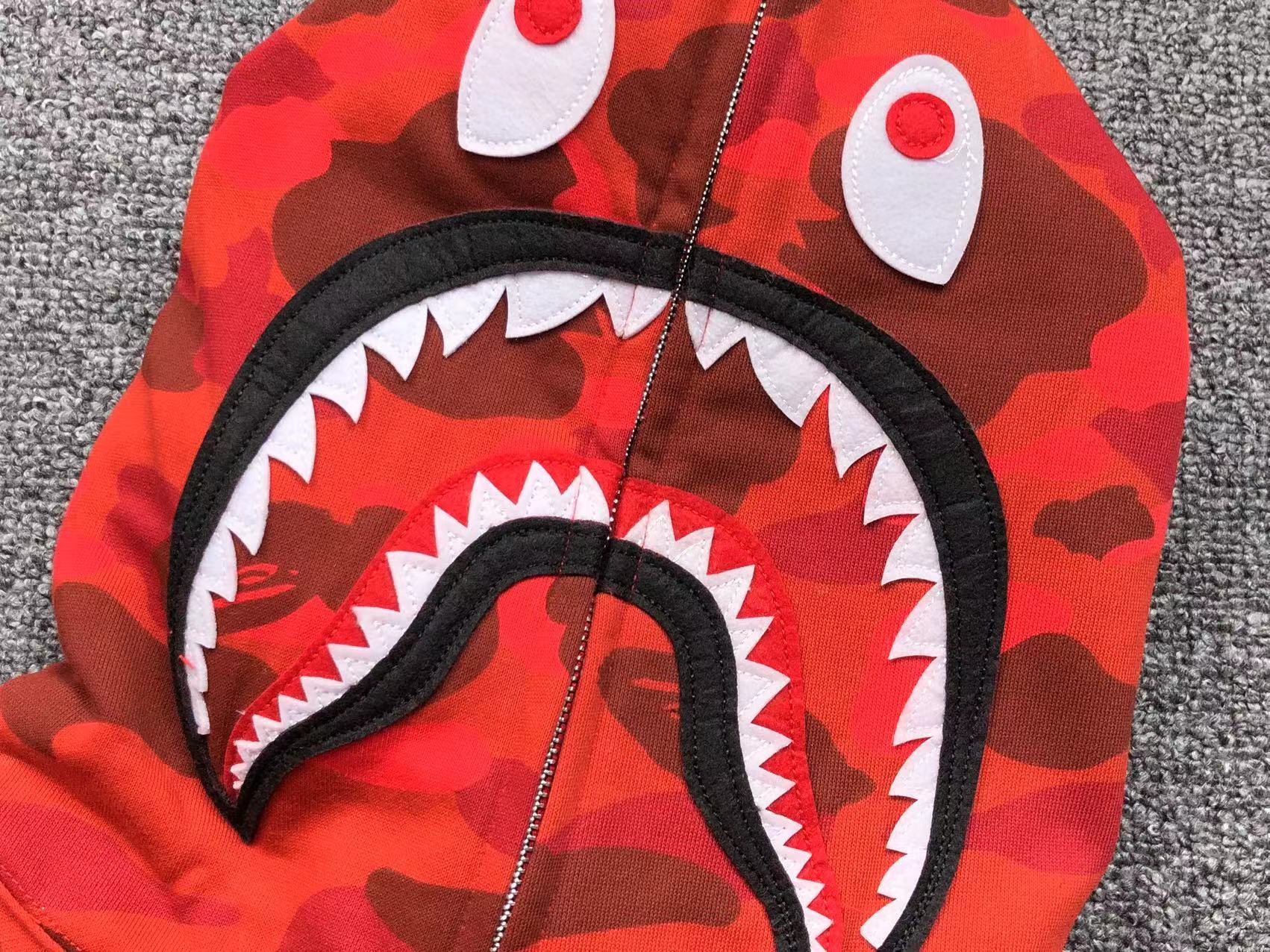 Bape Shark Camo Hoodies