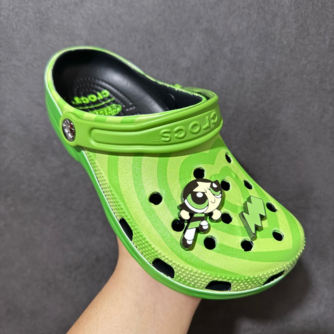 (Women's) The Powerpuff Girls Bubbles Classic Clog "Green"