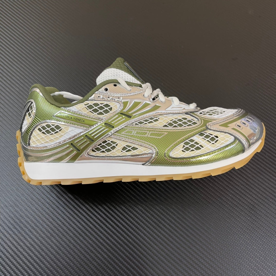 Bottega Veneta Orbit Sneakers Green / White