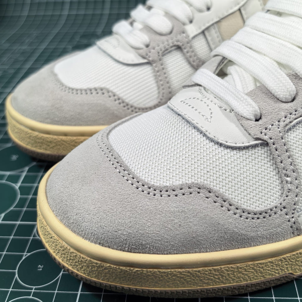 Lanvin White/Beige Clay Sneakers