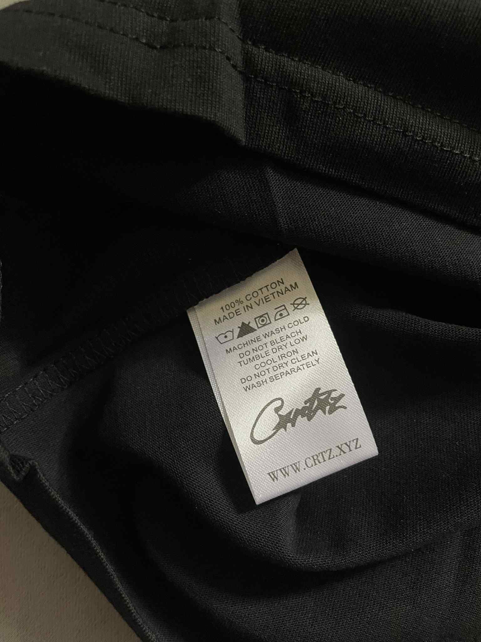 Corteiz Black World Rally Tee
