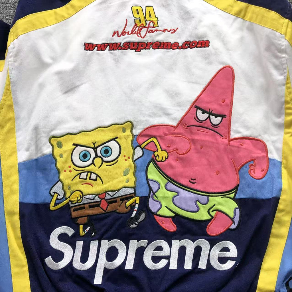 Supreme x SpongeBob x Jeff Hamilton Racing Jacket