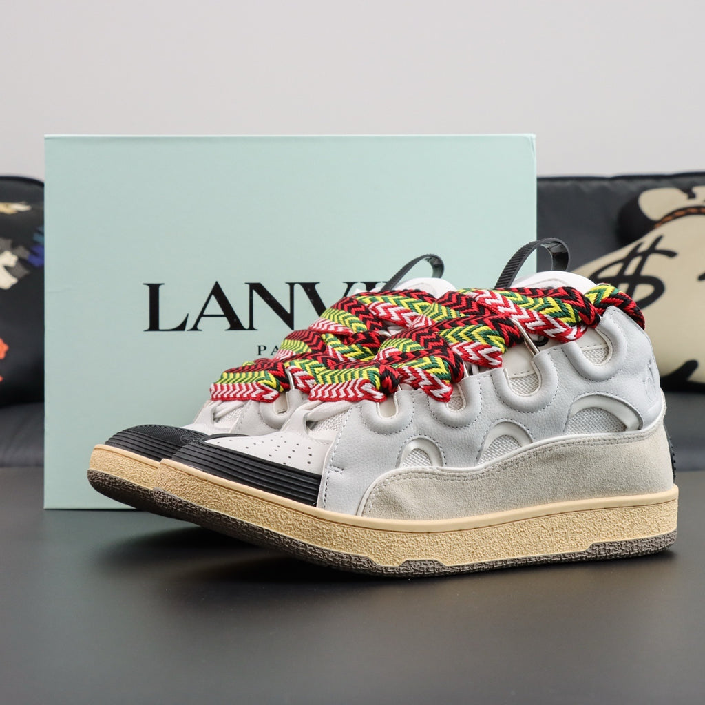 Lanvin Curb Sneakers White/Grey