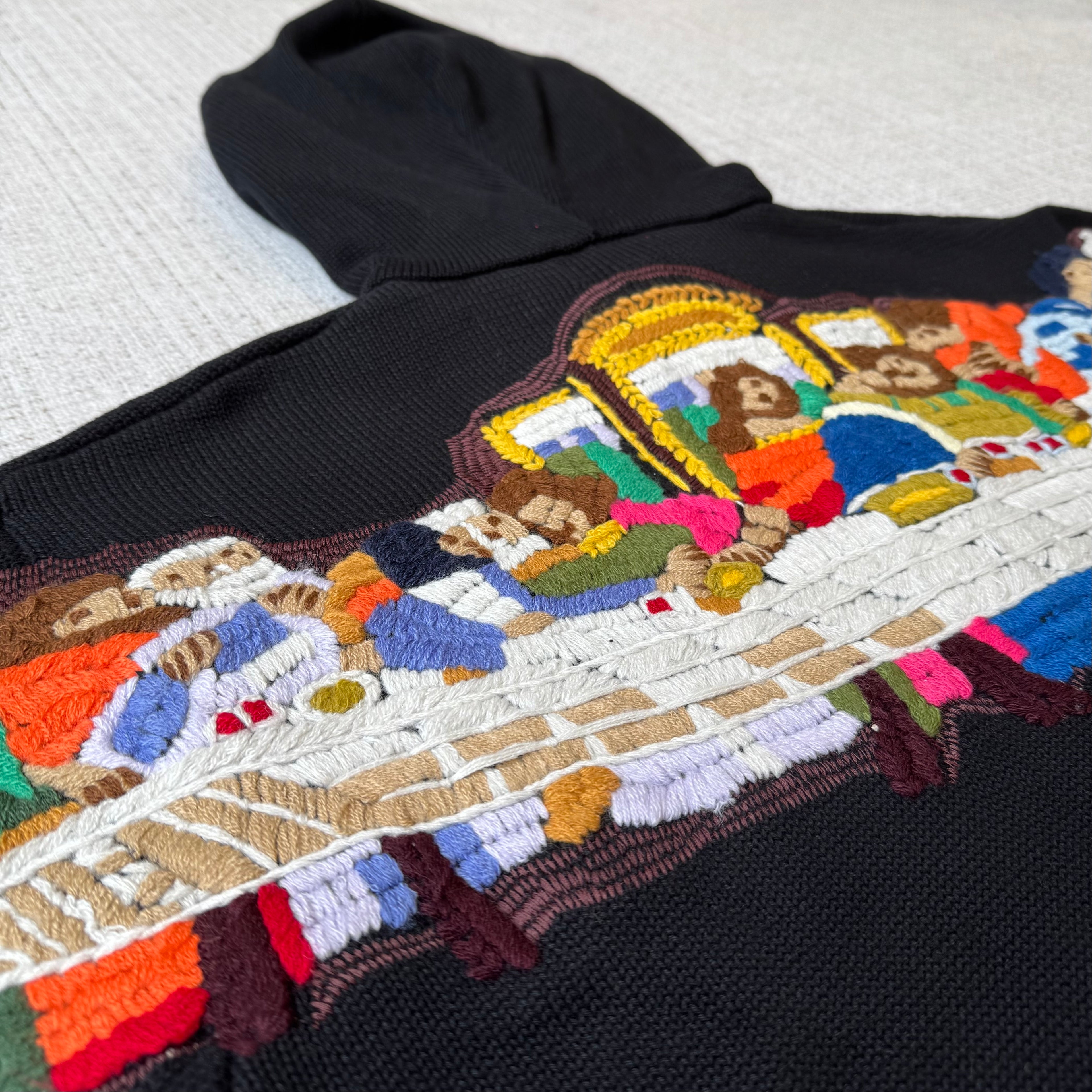 Supreme The Last Supper Knit Hooded Sweater