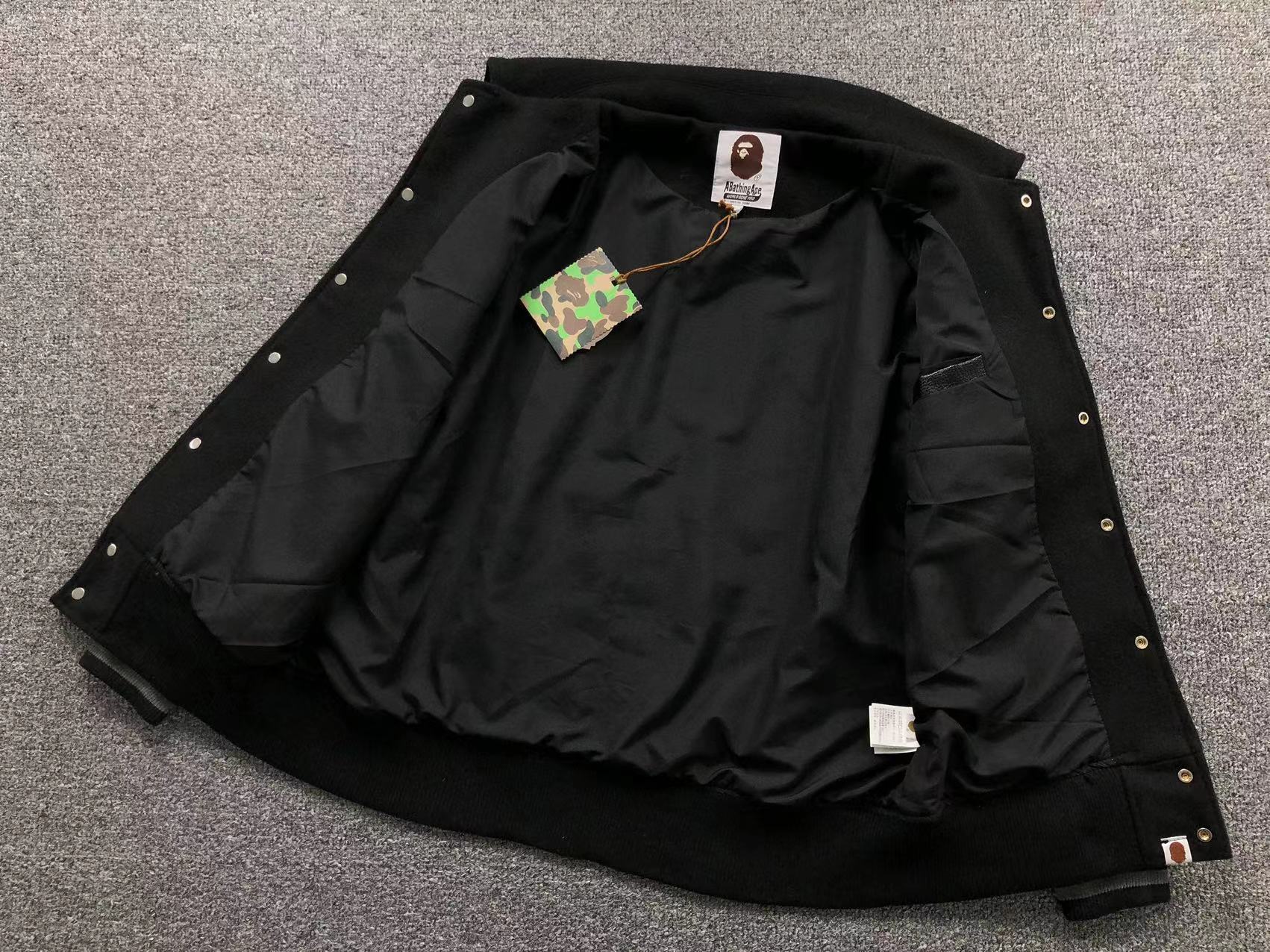 Bape Varsity Leather Jackets