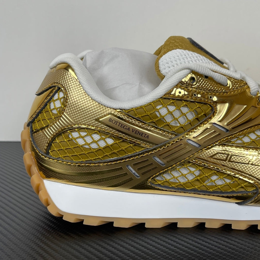 Bottega Veneta Orbit Sneakers Gold/White