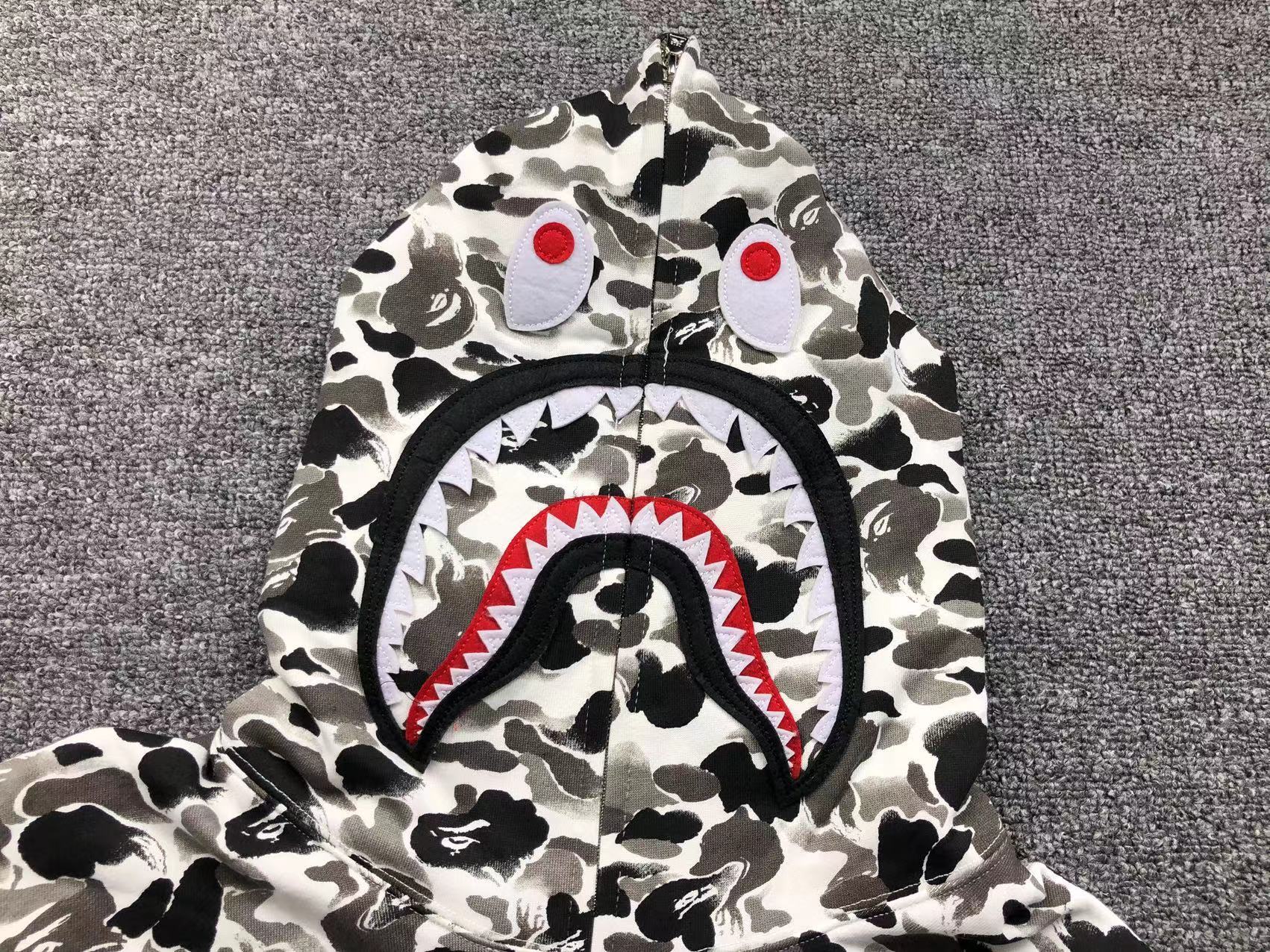 Bape Shark Camo Hoodies