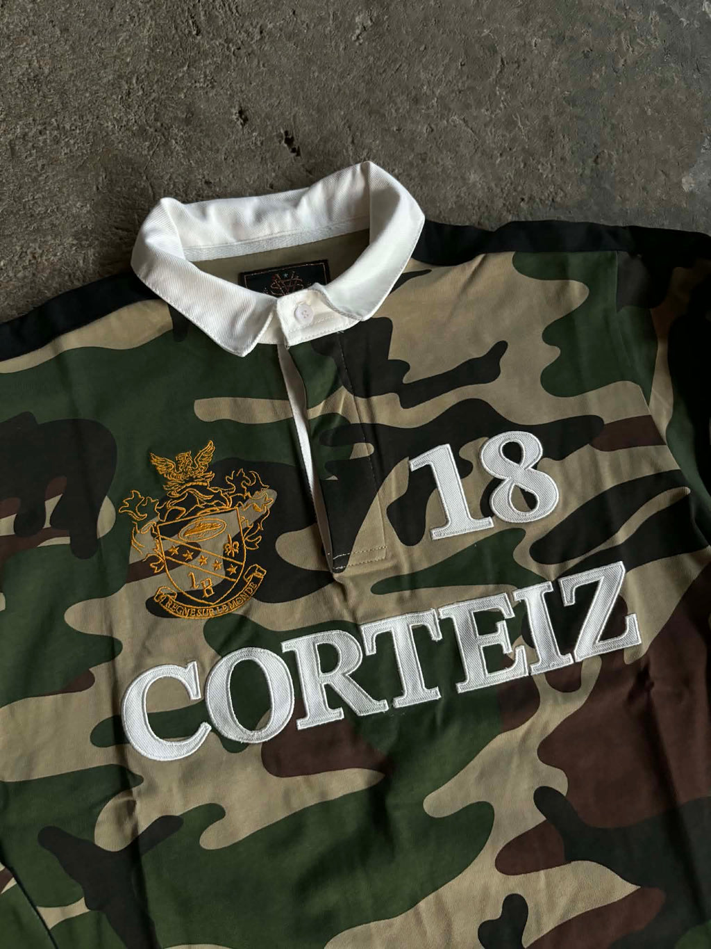Corteiz Panelled Rugby Camo (ON-HAND)