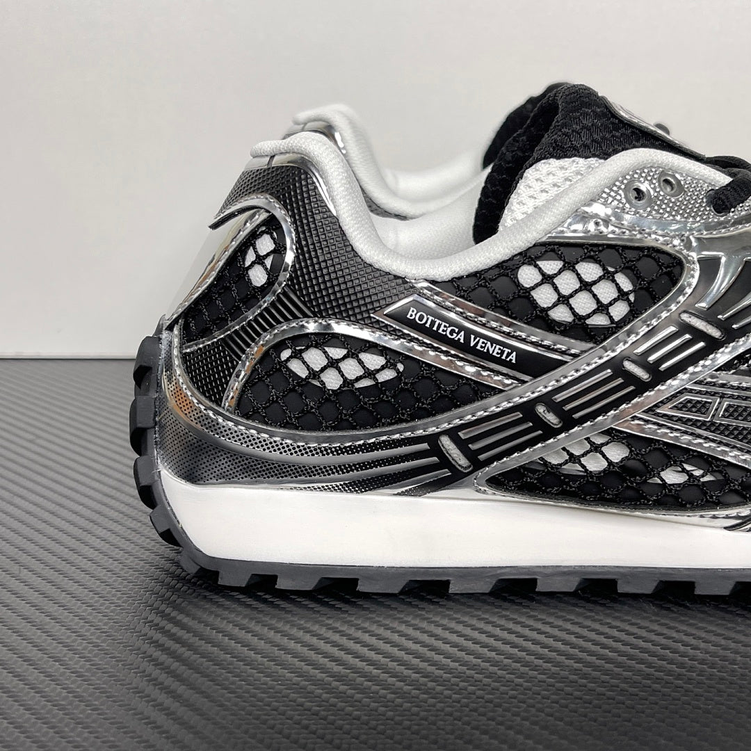 Bottega Veneta Orbit Sneakers Abyss Silver