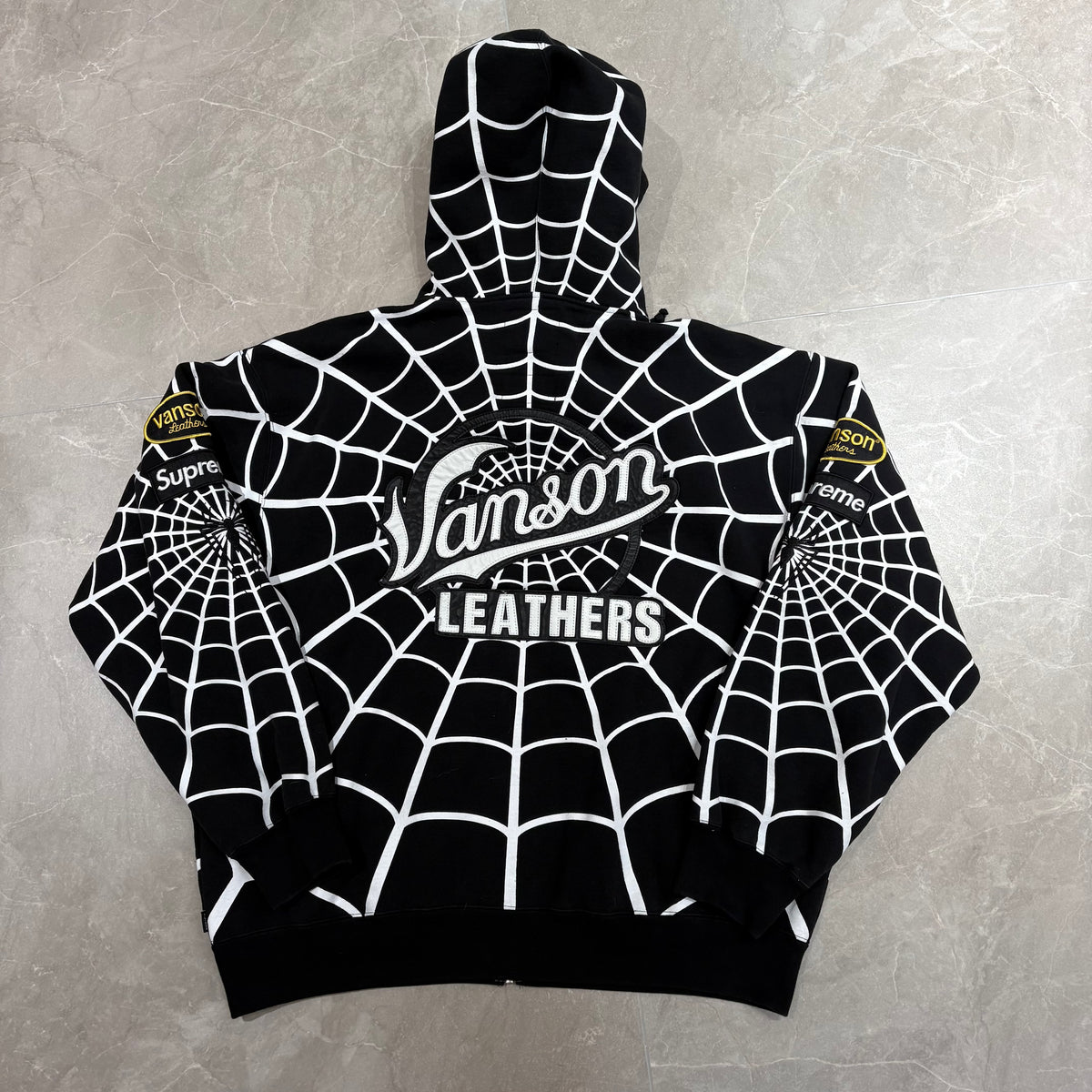 Supreme x Vanson Leathers x Marvel Spider-Man Hoodie